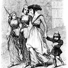 Three women and child