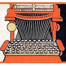 Cover illustration to The Enchanted Typewriter