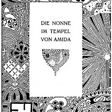 Title for the story The Nun of the Temple of Amida showing elaborate decoration