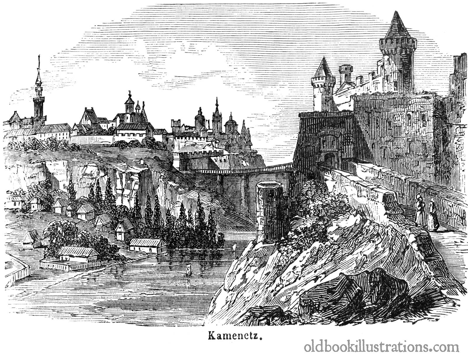 Kamianets-Podilskyi – Old Book Illustrations