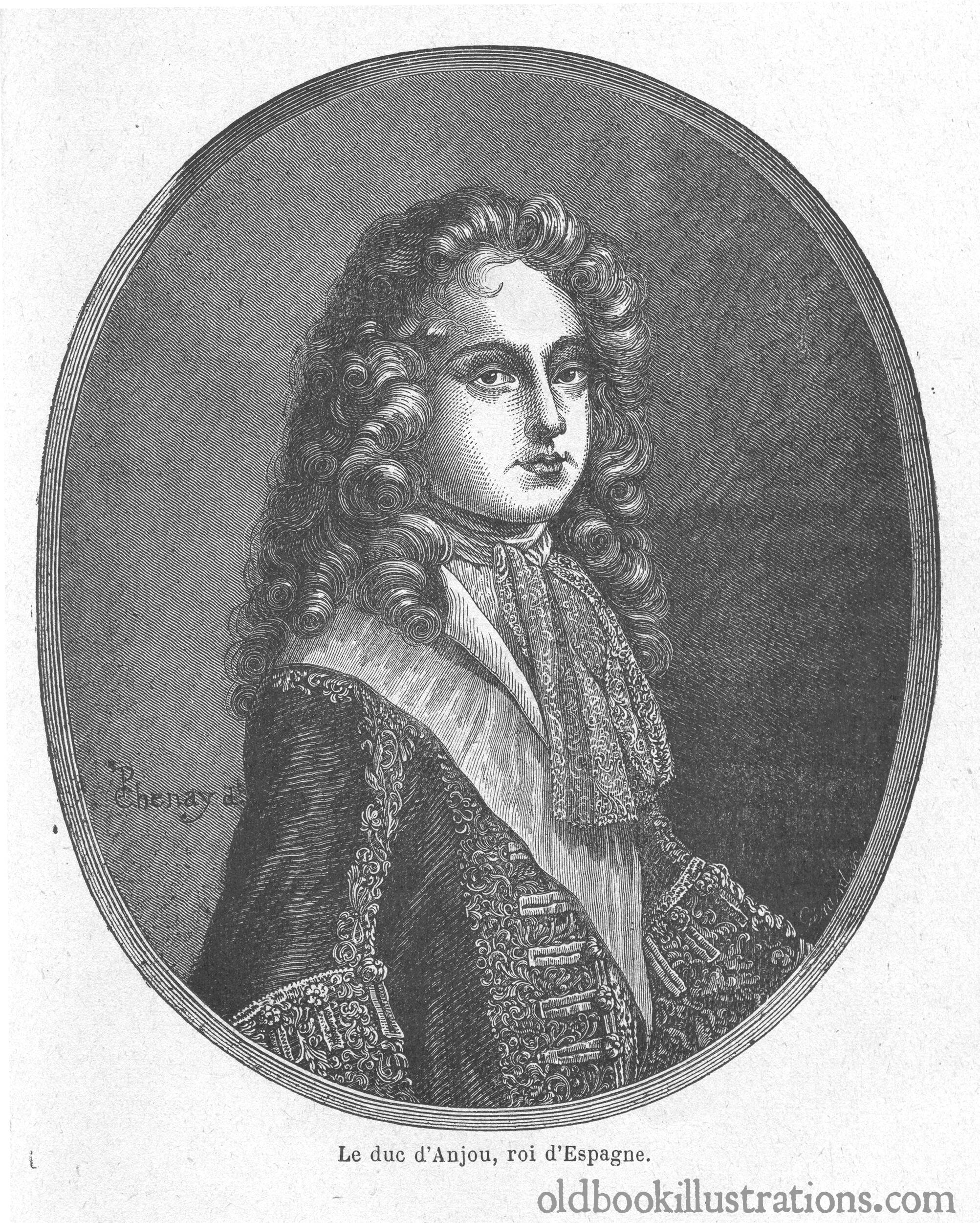 Duke of Anjou Old Book Illustrations