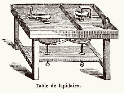 Lapidary table