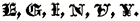Black letters