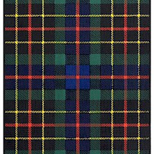 Tartan of the Brodie of Brodie showing a pattern of green, black, & blue check