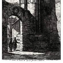 View of the Choragic Monument of Lysicrates as it stood when still part of a Capuchin monastery