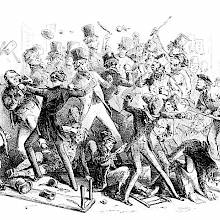 A confused brawl is taking place as newcomers keep entering the fray