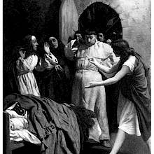 A monk gets arrested in the cell of a monastery as "someone" hides in bed beneath the sheets