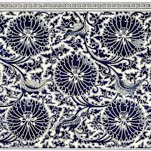 Floral design from a blue-and-white china cistern