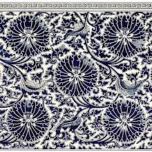 Floral design from a blue-and-white china cistern