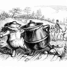 As an earthen and an iron pot walk abreast on a road, the iron pot elbows the earthen pot aside