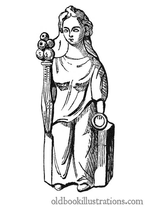 Gallo-roman statuette of Fortuna