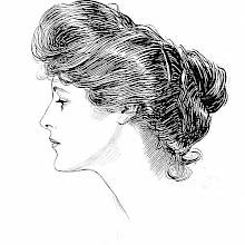 Gibson girl's profile