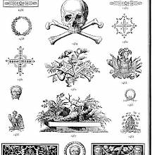 Ornaments 1453 to 1474 from Gillé's 1808 catalog.