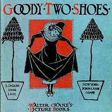Front cover of Goody-Two-Shoes showing a girl pulling her dress above her ankles