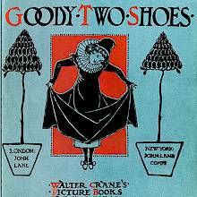 Front cover of Goody-Two-Shoes showing a girl pulling her dress above her ankles