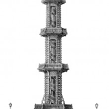Elevation of the fountain tapping into the artesian well located in Grenelle, now a part of Paris