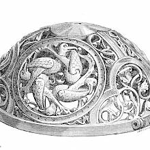 Upper part of a twelfth-century hand-warmer with openwork decoration