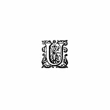 Initial Letter, U