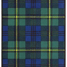 Tartan of the Clan Johnstone showing a pattern of green and blue check