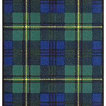 Tartan of the Clan Johnstone showing a pattern of green and blue check