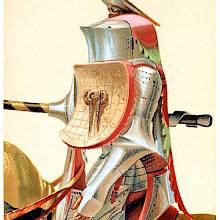 Jouster in armor