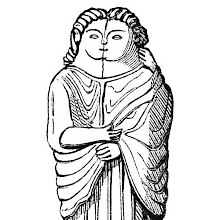 Gallo-Roman statuette of a kissing couple
