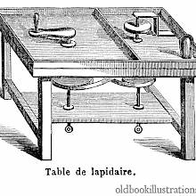 Lapidary table