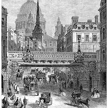 Railway bridge across Ludgate Hill