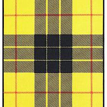 MacLeod of Lewis tartan showing a pattern of yellow and black check