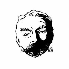 Full-face portrait of stéphane Mallarmé, an inspirational French symbolist poet