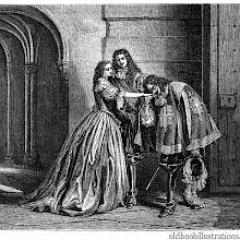 musketeer-kisMusketeer kisses a lady's hand ses-hand