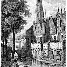 The former manor of Brugse Vrije as seen from the banks of the Groenerei (Green canal)