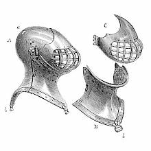 Fifteenth-century bascinet for tournament use