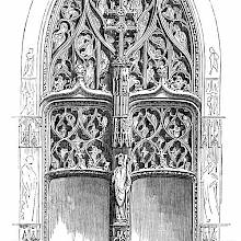 Tympanum at the cathedral of Tours