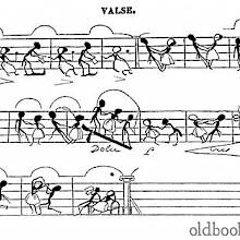 Music Score by J.-J. Grandville: A Waltz