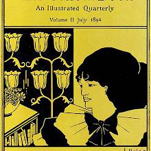 Front cover of the second issue of the Yellow Book showing a three-quarter view of a woman's face