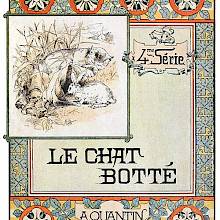 Front cover to Le Chat Botté, showing Art Nouveau design with Asian influence