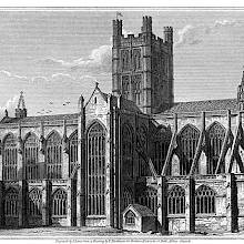 View of the south side of Bath Abbey