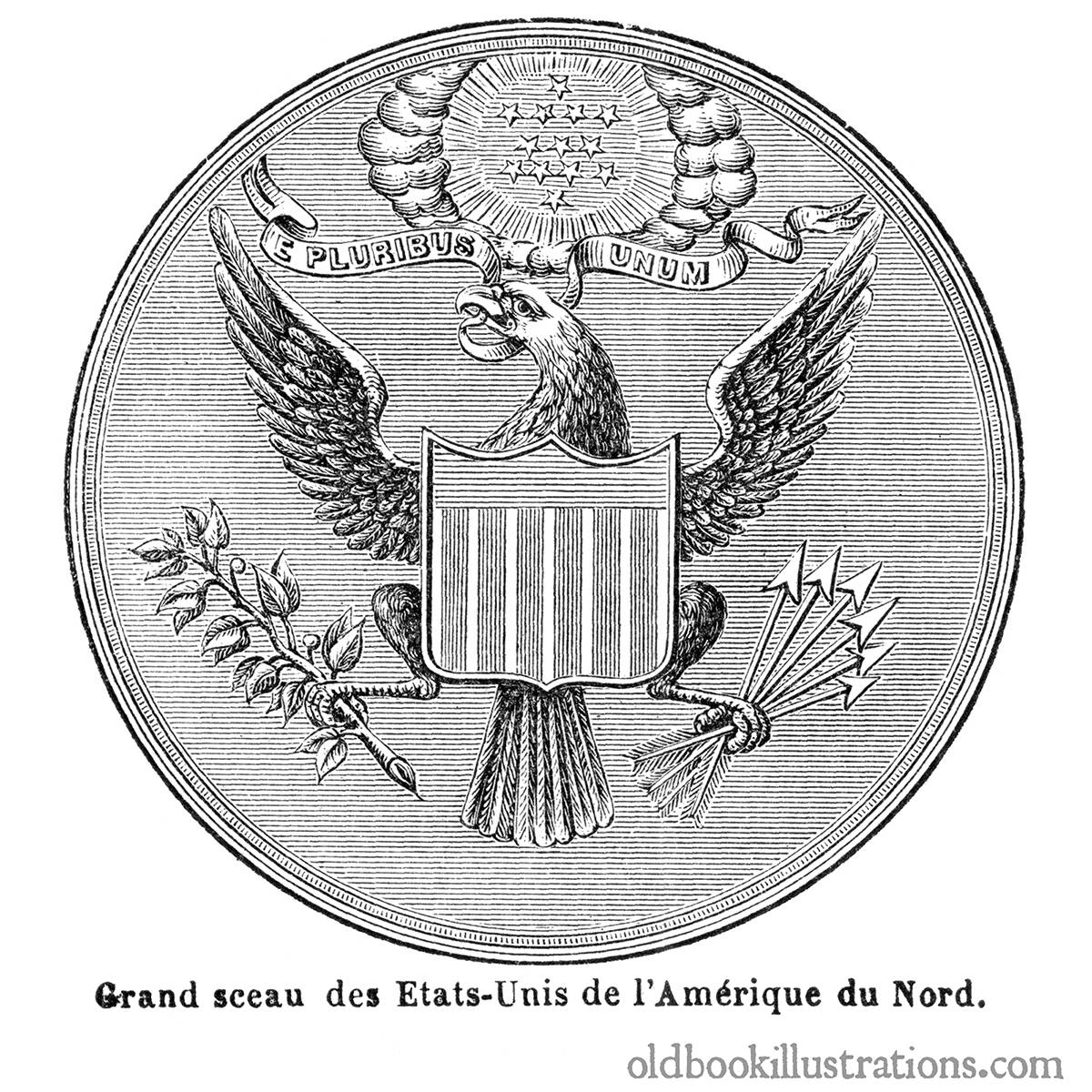Great Seal of the United States | Old Book Illustrations