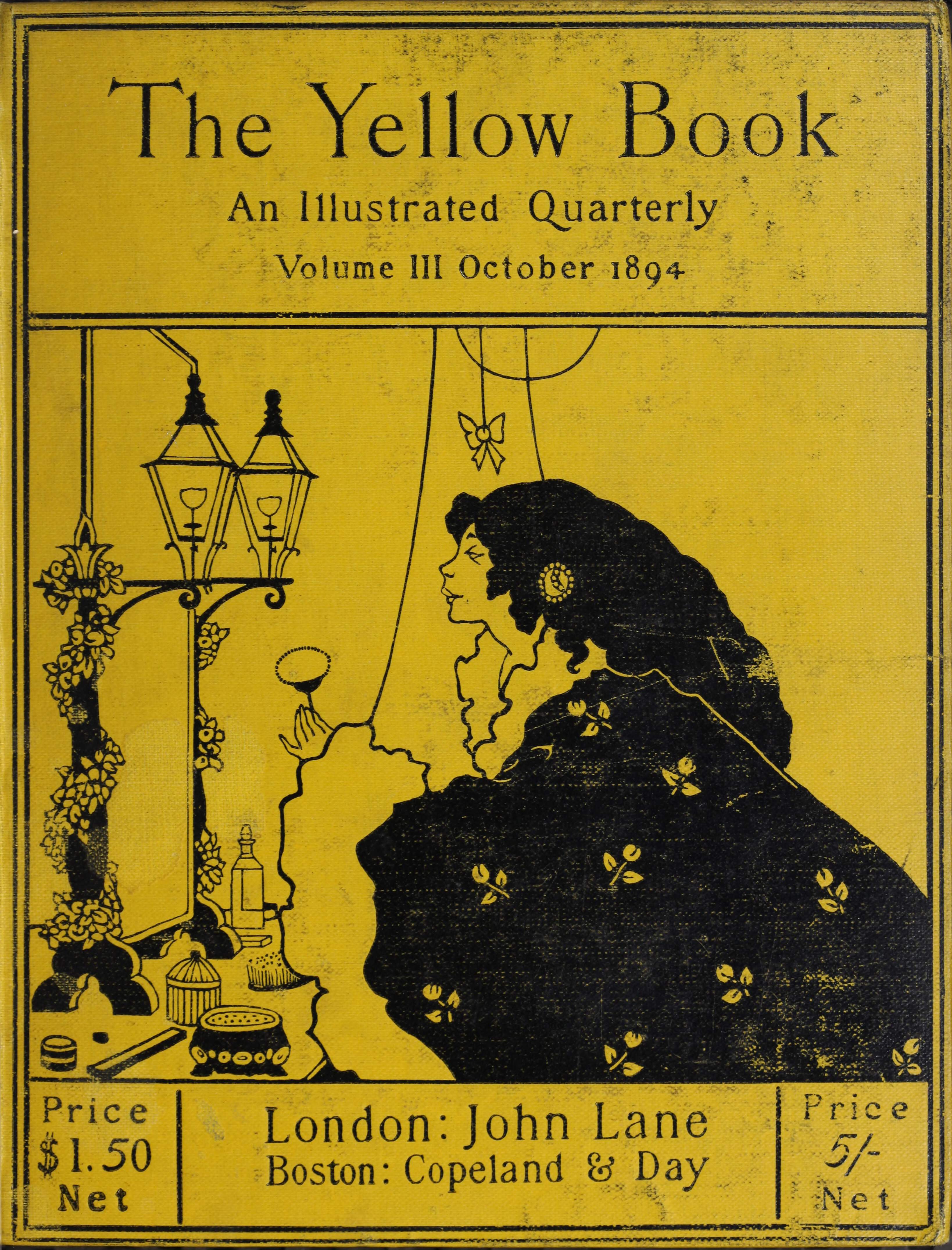 The Yellow Book, Vol. 3—Cover | Old Book Illustrations