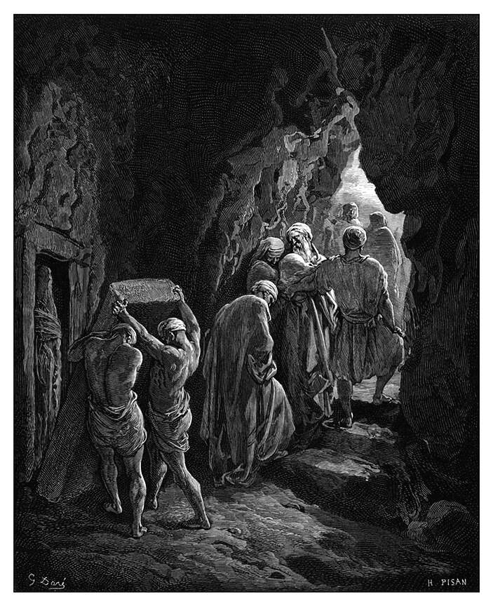 The Burial of Sarah – Old Book Illustrations