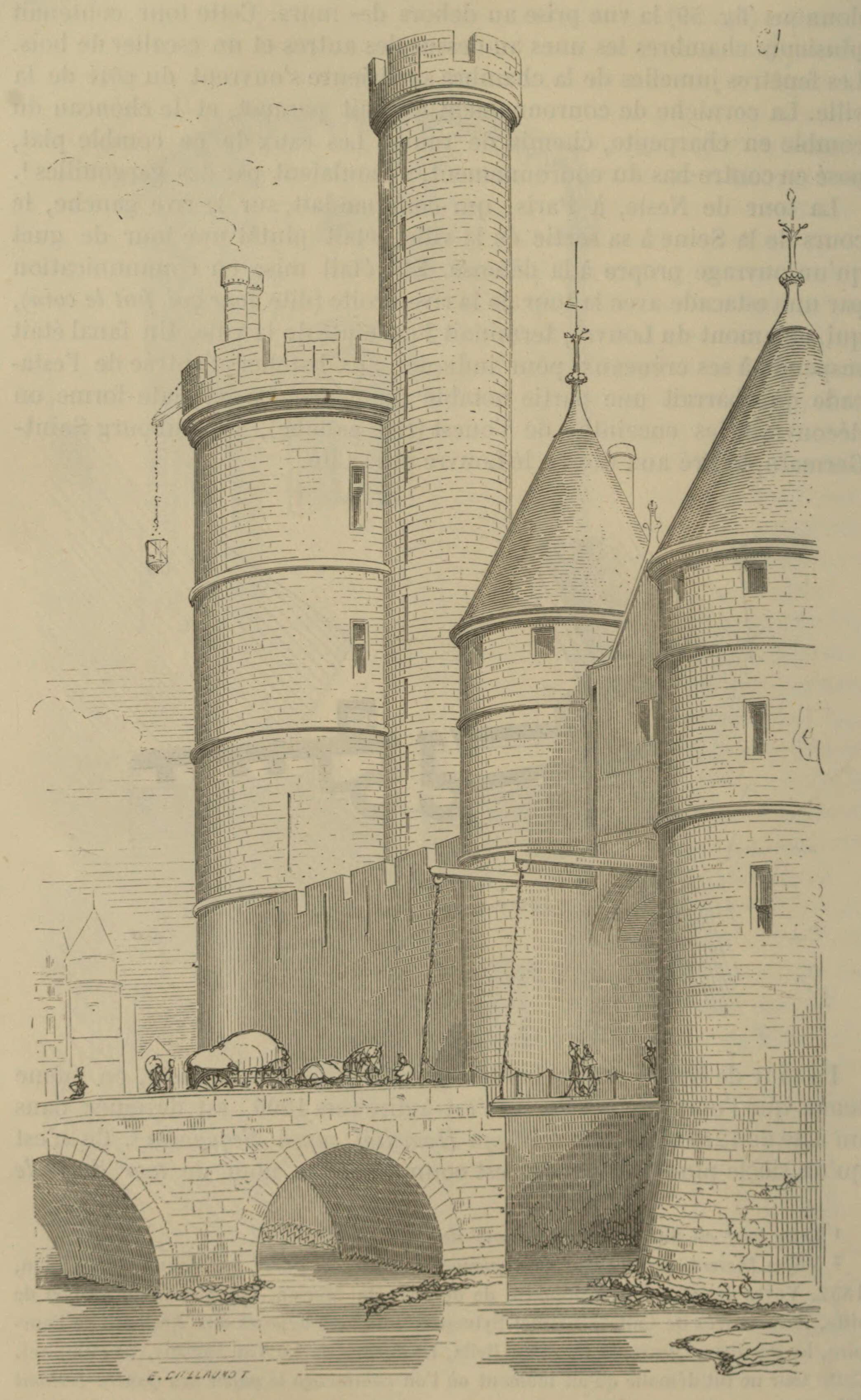 la tour de nesle 1856 chemin de halage