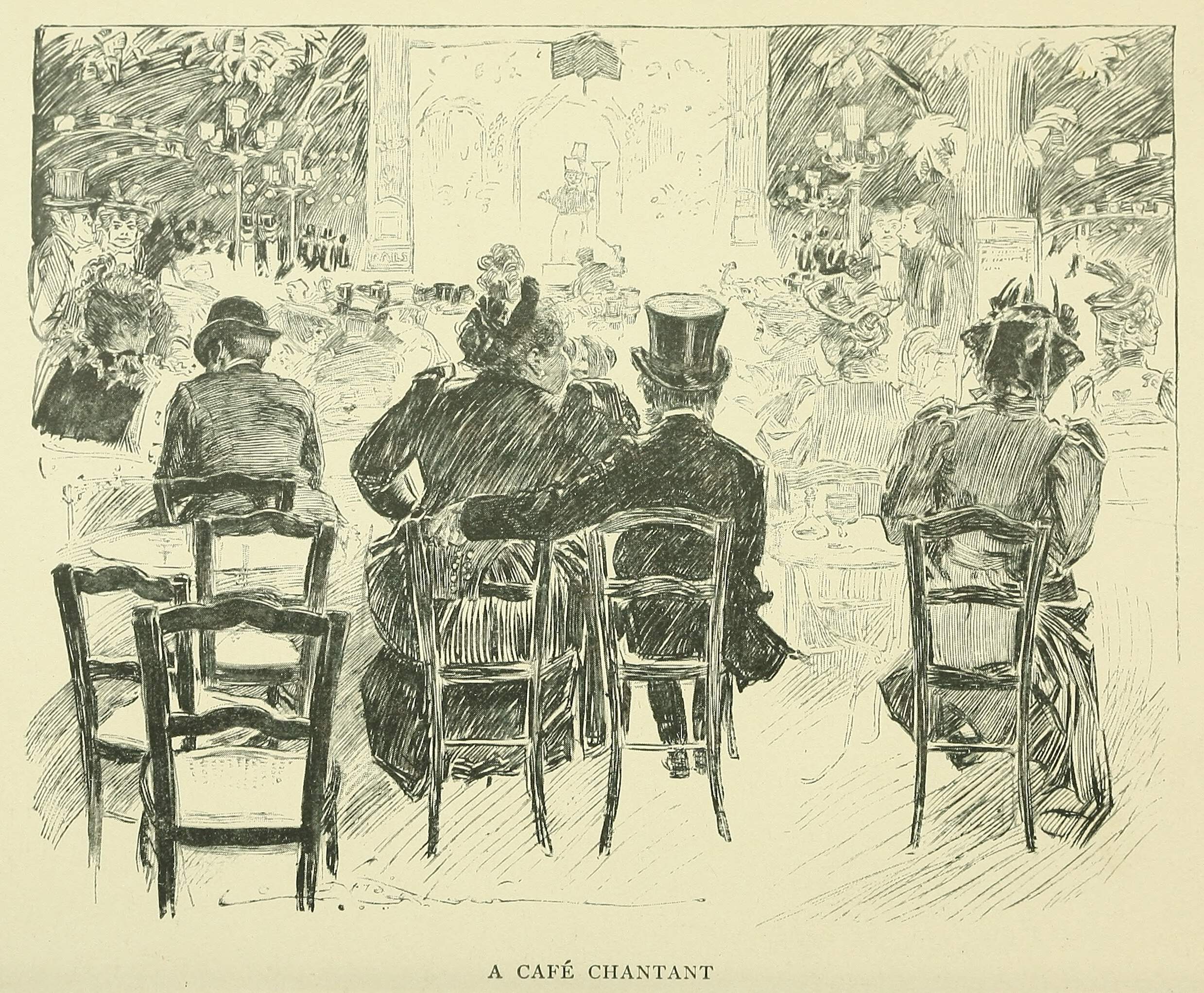 CaféChantant Old Book Illustrations