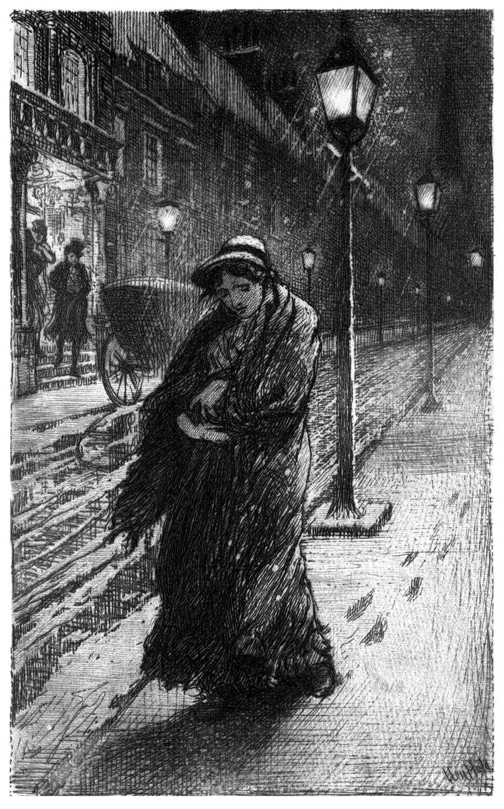 Winter’s Night – Old Book Illustrations