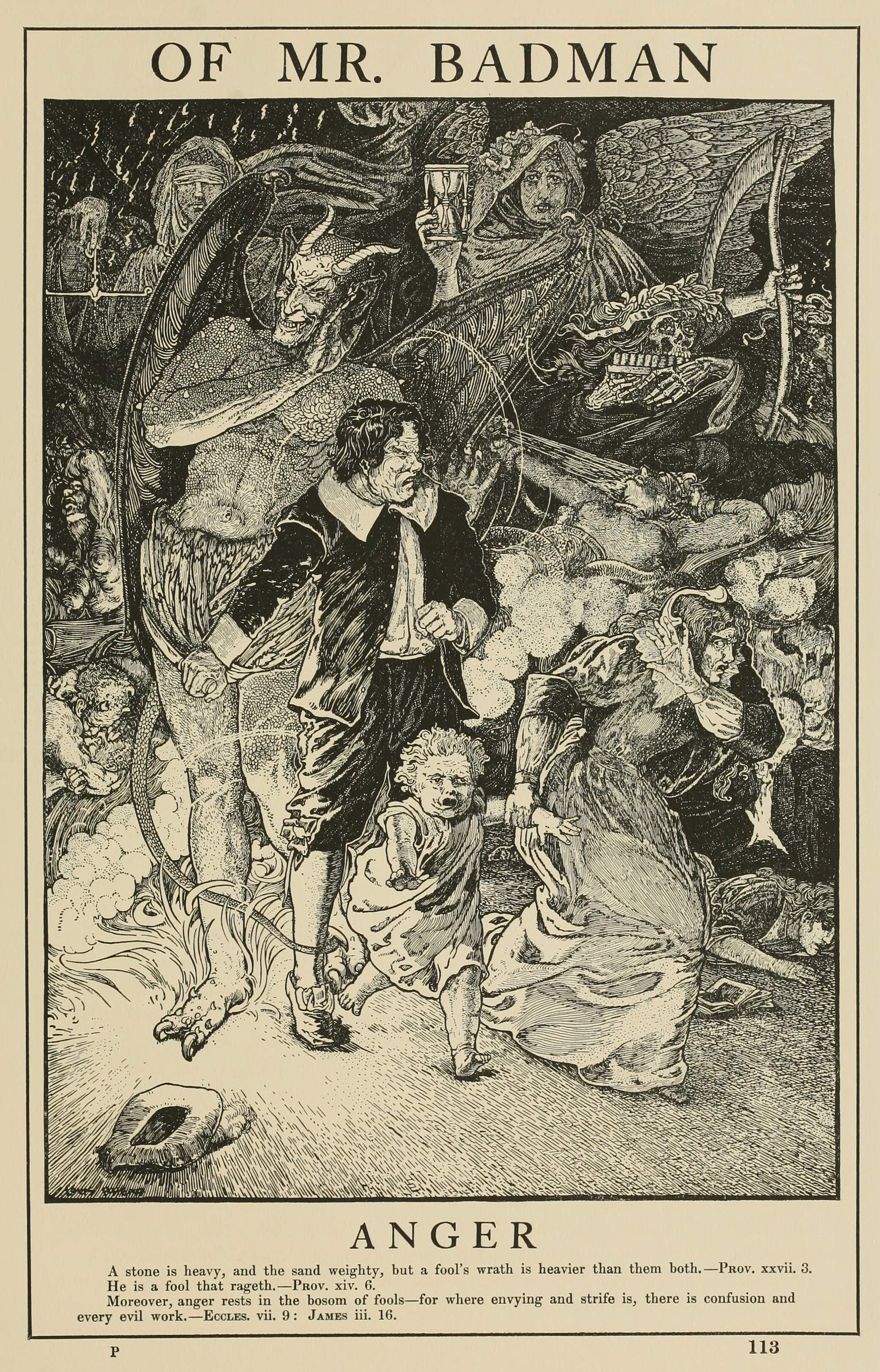 Anger (Rhead) Old Book Illustrations