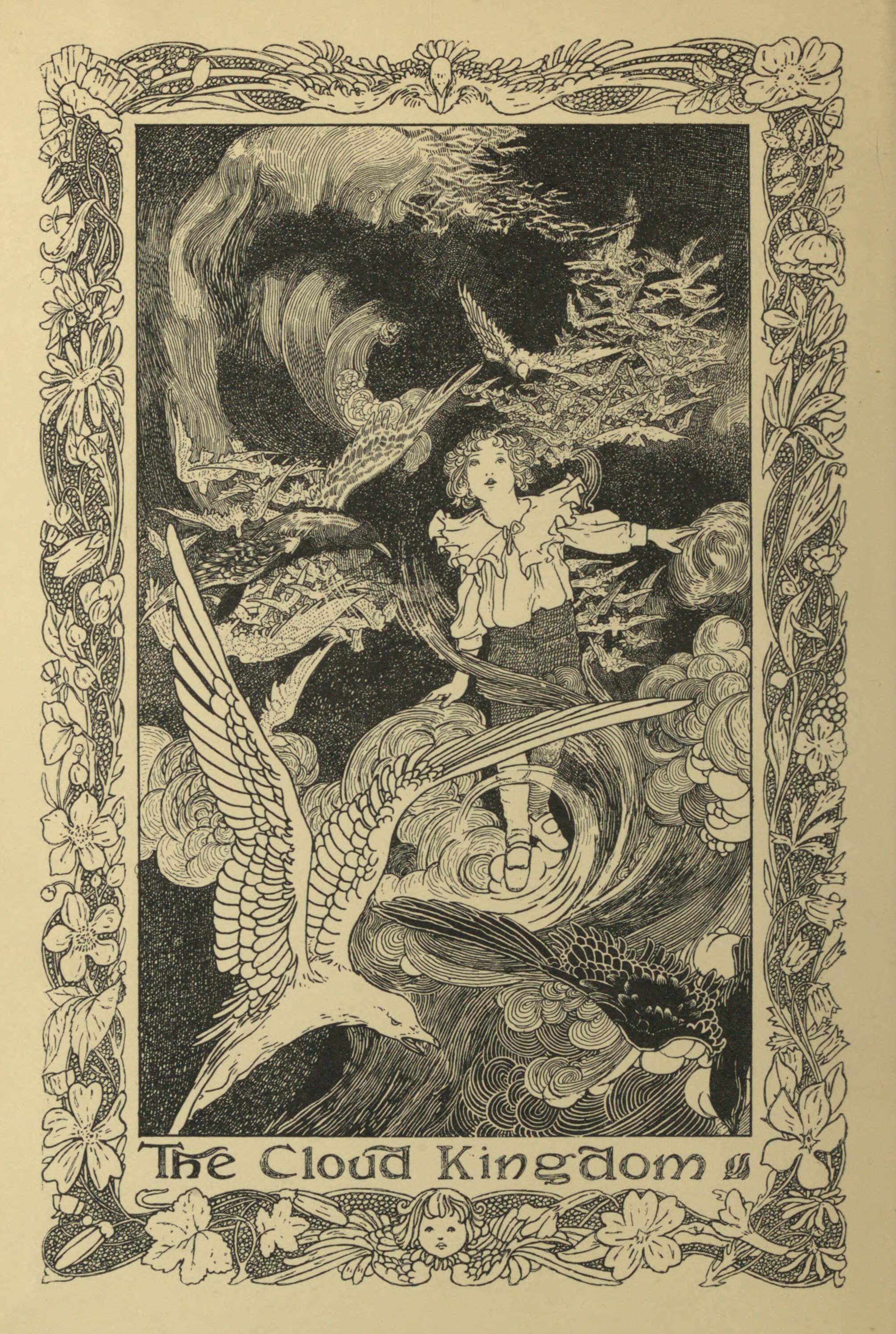 The Cloud Kingdom—Frontispiece Old Book Illustrations