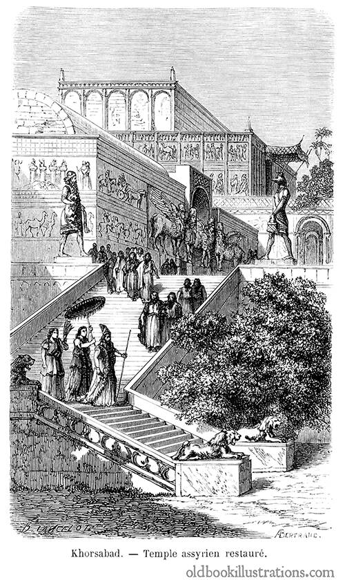 Assyrian Temple in Khorsabad