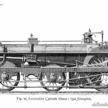 Crampton steam locomotive