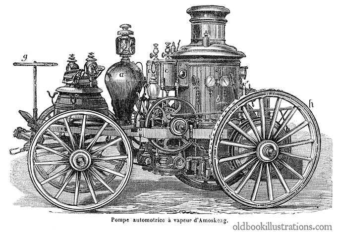 Amoskeag steam-powered fire engine