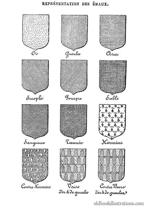 Heraldic tinctures